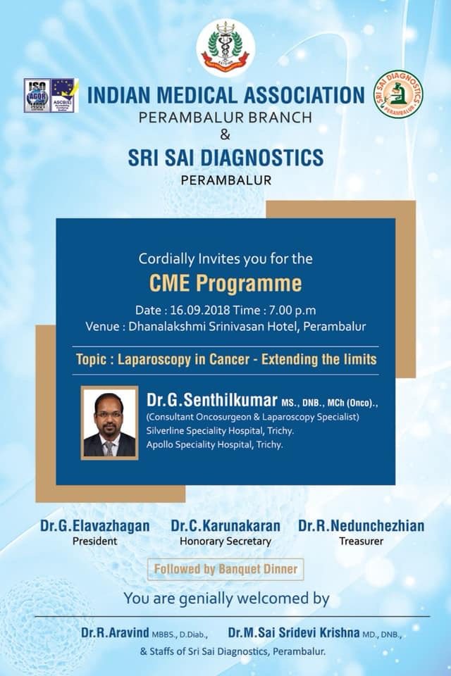 Doctor presenting at Sri Sai Diagnostics CME Program